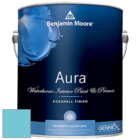 Benjamin Moore Aura 524 Waterborne Interior Eggshell Finish краска цвет 767 Graceful Sea