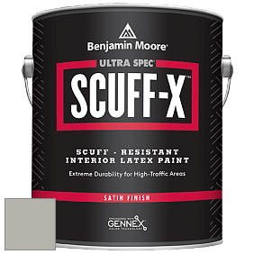 Benjamin Moore 486 Ultra Spec SCUFF-X Interior Satin Finish краска цвет 1473 Gray Huskie