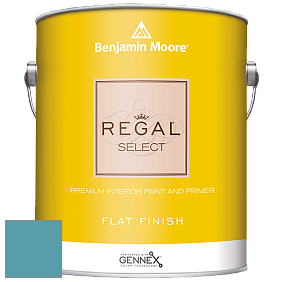 Benjamin Moore 547 Regal Select Waterborne Interior Flat Finish краска цвет 748 Blue Toile