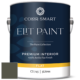 COLOR SMART CS 745 ELIT PAINT глубокоматовая моющаяся краска цвет RAL 7013 