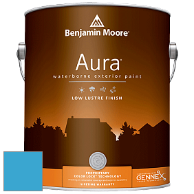Benjamin Moore Aura 634 Waterborne Exterior Low Lustre Finish краска цвет 790 Bayberry Blue