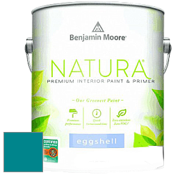 Benjamin Moore 513 Natura Interior Eggshell Finish краска с блеском цвет 2055-30 Caribbean Blue Water