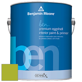 Benjamin Moore Ben W626 Premium Interior Latex Eggshell краска цвет 2028-30 Tequila Lime