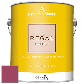 Benjamin Moore 547 Regal Select Waterborne Interior Flat Finish краска цвет 2078-20 Raspberry Glaze