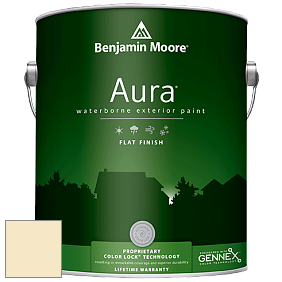 Benjamin Moore Aura 629 Waterborne Exterior Flat Finish краска цвет 930 Cashmere