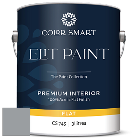 COLOR SMART CS 745 ELIT PAINT глубокоматовая моющаяся краска цвет 1614 Delray Gray