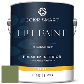 COLOR SMART CS 745 ELIT PAINT глубокоматовая моющаяся краска цвет 546 Courtyard Green