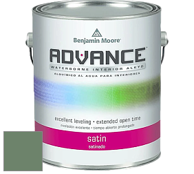 Benjamin Moore 792 Advance Interior Paint-Satin эмаль цвет 629 Weeping Willow
