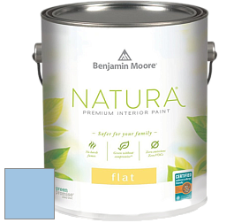 Benjamin Moore 512 Natura Interior Flat Finish матовая краска цвет 815 Swiss Blue