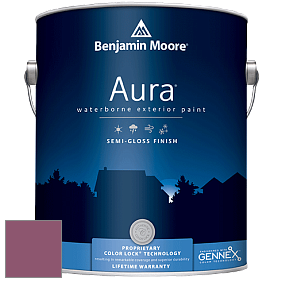 Benjamin Moore Aura 632 Waterborne Exterior Semi-Gloss Finish краска цвет 1364 Vintage Claret