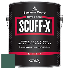 Benjamin Moore 486 Ultra Spec SCUFF-X Interior Satin Finish краска цвет 651 Brazilian Rainforest