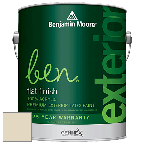 Benjamin Moore Ben 541 Waterborne Exterior Flat Finish краска цвет 941 Seaspray