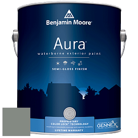 Benjamin Moore Aura 632 Waterborne Exterior Semi-Gloss Finish краска цвет 1580 Intrigue