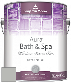 Benjamin Moore Aura 532 Bath & Spa Waterborne Interior Paint Matte Finish краска цвет AF-690 