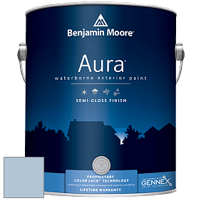Benjamin Moore Aura 632 Waterborne Exterior Semi-Gloss Finish краска цвет 828 Airway