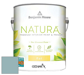 Benjamin Moore 514 Natura Interior Semi-Gloss Finish краска цвет 718 Ocean City Blue