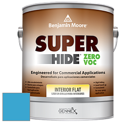 Benjamin Moore 355 Super Hide Zero Voc Interior Flat краска цвет 790 Bayberry Blue