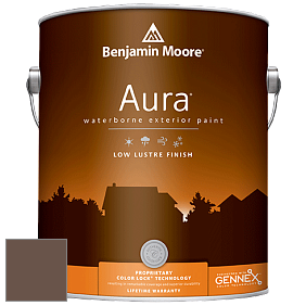 Benjamin Moore Aura 634 Waterborne Exterior Low Lustre Finish краска цвет 2107-20 Mocha Brown
