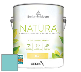 Benjamin Moore 514 Natura Interior Semi-Gloss Finish краска цвет 739 Un-Teal We Meet Again