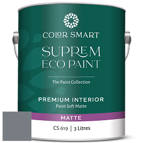 COLOR SMART CS 619 SUPREM ECO PAINT матовая краска цвет 2120-40 Smoke Gray