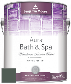 Benjamin Moore Aura 532 Bath & Spa Waterborne Interior Paint Matte Finish краска цвет 707 Calico Blue
