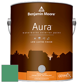 Benjamin Moore Aura 634 Waterborne Exterior Low Lustre Finish краска цвет 581 Floradale Isle