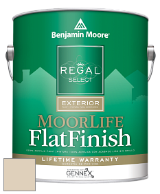 Benjamin Moore W105 Regal Select Exterior Paint-MoorLife Flat Finish краска цвет 233 Cream Fleece