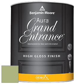 Benjamin Moore Aura 148 Grand Entrance High Gloss эмаль цвет 543 Woodland Hills Green