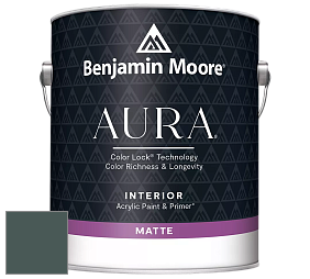 Benjamin Moore Aura 522 Interior Paint - Matte краска цвет 714 Hidden Falls