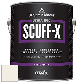 Benjamin Moore 484 Ultra Spec SCUFF-X Interior Matte Finish краска цвет 967 Cloud White