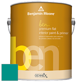 Benjamin Moore Ben W625 Premium Interior Latex Flat краска цвет 665 Gulf Shores