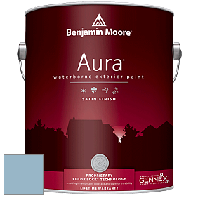 Benjamin Moore Aura 631 Waterborne Exterior Satin Finish краска цвет 837 Sheer Romance
