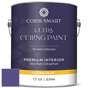 COLOR SMART CS 758 ULTRA CEILING PAINT ультраматовая краска цвет NCS S 3555-R60B 