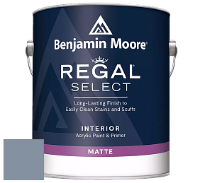 Benjamin Moore 548 IRegal Select Interior Paint - Matte краска цвет 2128-40 Oxford Gray