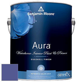 Benjamin Moore Aura 524 Waterborne Interior Eggshell Finish краска цвет 2068-30 Scandinavian Blue