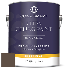 COLOR SMART CS 758 ULTRA CEILING PAINT ультраматовая краска цвет 2108-10 Ferret Brown