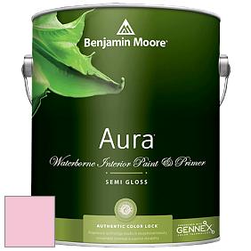 Benjamin Moore Aura 528 Waterborne Interior Semi-gloss Finish краска цвет 2003-60 Exotic Pink