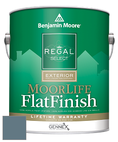 Benjamin Moore W105 Regal Select Exterior Paint-MoorLife Flat Finish краска цвет 1645 Thousand Oceans