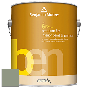 Benjamin Moore Ben W625 Premium Interior Latex Flat краска цвет 467 High Park