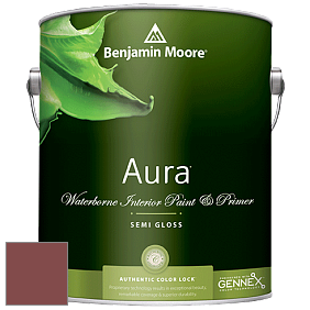 Benjamin Moore Aura 528 Waterborne Interior Semi-gloss Finish краска цвет 2005-20 Hot Apple Spice