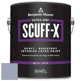 Benjamin Moore 484 Ultra Spec SCUFF-X Interior Matte Finish краска цвет 1439 Yukon Sky
