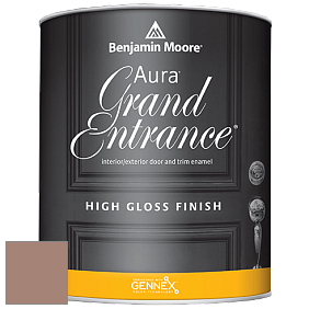 Benjamin Moore Aura 148 Grand Entrance High Gloss эмаль цвет 2096-40 Gaucho Brown
