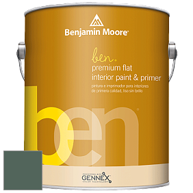 Benjamin Moore Ben W625 Premium Interior Latex Flat краска цвет 693 Under the Sea