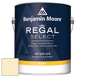 Benjamin Moore 547 Regal Select Waterborne Interior Flat Finish краска цвет 337 Old Straw Hat