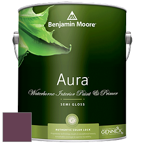Benjamin Moore Aura 528 Waterborne Interior Semi-gloss Finish краска цвет 2075-10 Dark Burgundy