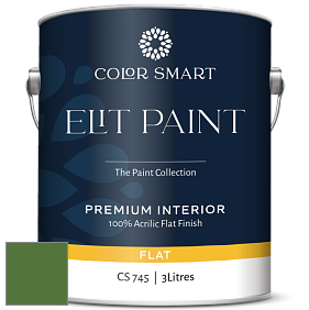 COLOR SMART CS 745 ELIT PAINT глубокоматовая моющаяся краска цвет RAL 6025 