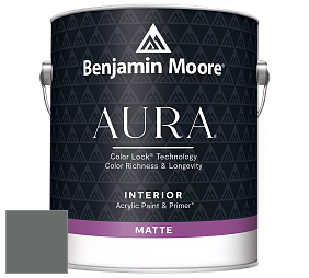 Benjamin Moore Aura 522 Interior Paint - Matte краска цвет 1589 Kitty Gray