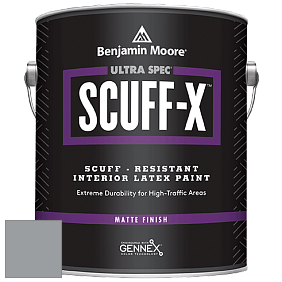 Benjamin Moore 484 Ultra Spec SCUFF-X Interior Matte Finish краска цвет 1614 Delray Gray