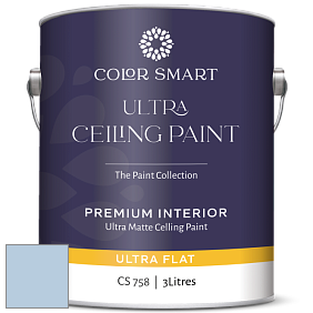 COLOR SMART CS 758 ULTRA CEILING PAINT ультраматовая краска цвет 821 Blue Ice