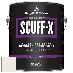 Benjamin Moore 484 Ultra Spec SCUFF-X Interior Matte Finish краска цвет OC-37 Glacier White